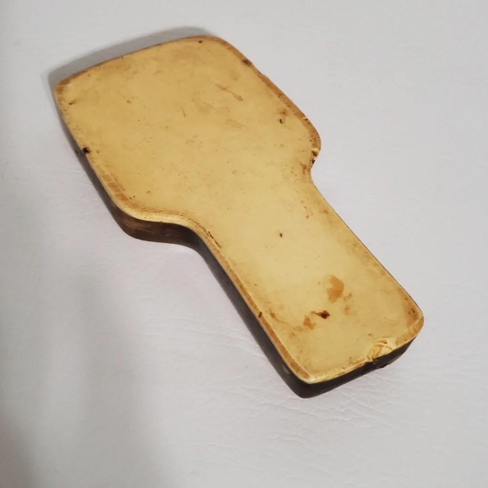 Vintage Vomit Spoon Rest 70s Layered Resin Handmade Country Farmhouse Decor